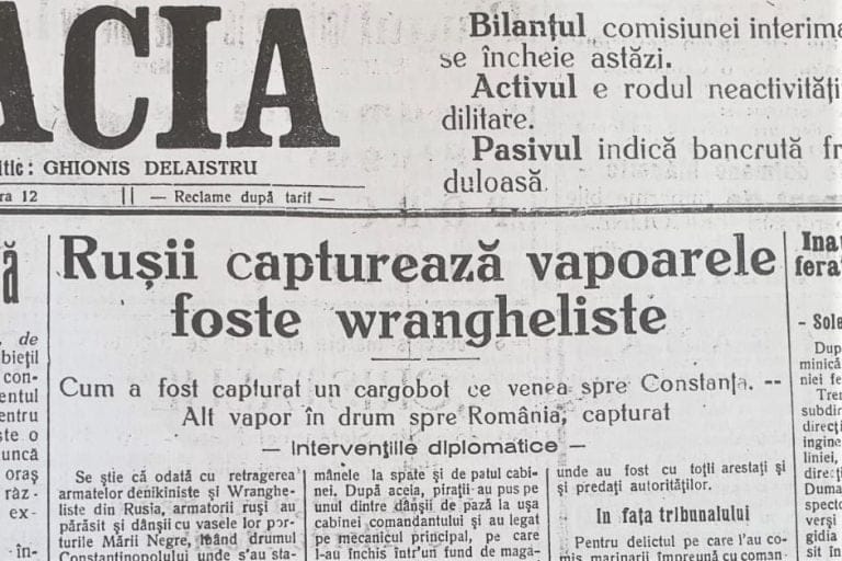 În 1925, două vapoare care veneau spre România au fost deturnate de ruși. Iată motivul