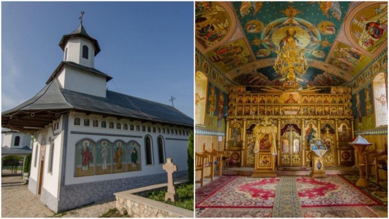FOTO Misterul din jurul pietrei aflate în biserica de la Pietreni: altar păgân sau invocație către zei?