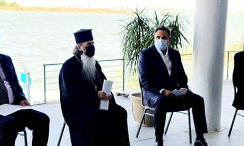 FOTO ÎPS Teodosie și Mihai Lupu, președintele C.J. Constanța, împreună pe Muntele Athos. „Este o relație instituțională”