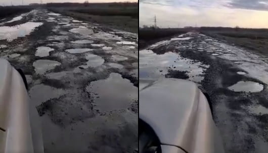 Bugetele trec, gropile rămân. Drumul județean ce străbate Delta Dunării, distrus de nepăsare și interese obscure VIDEO