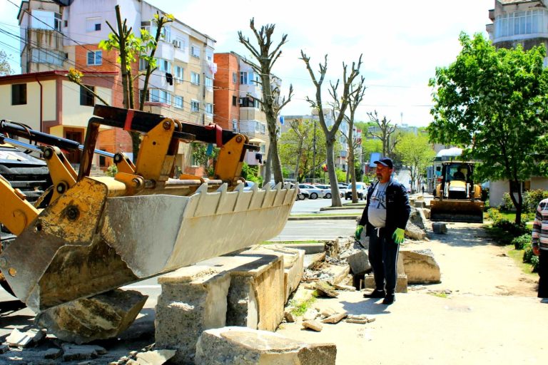 Strada Unirii din Cernavodă, în plin proces de modernizare. Ce lucrări se execută