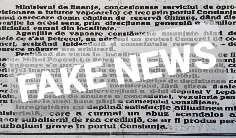 „Fake news-ul” condamnat cu închisoare în România, în perioada interbelică
