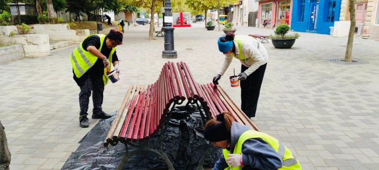Lucrări de întreținere a spațiilor verzi și mobilierului urban, în Cernavodă