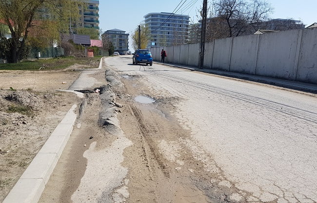 Strada Hanului din stațiunea Năvodari