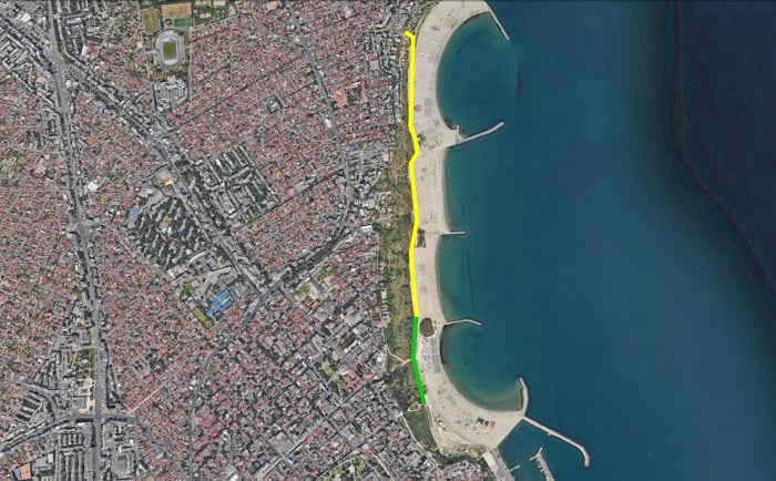 Primăria Constanța construiește o promenadă cu pistă de biciclete între Modern și Faleză Nord, semn că proiectul șoselei de coastă ar putea fi abandonat