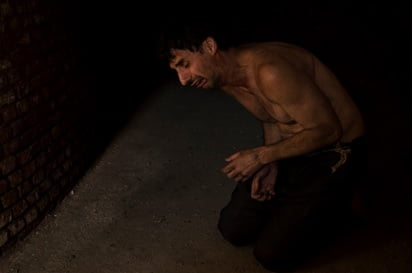 Imagine de la filmări, actorul Ionut Ginju, Experimentul Pitești, 2015