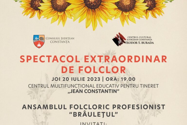 Ansamblul Folcloric Profesionist „Brâulețul” vă invită la un Spectacol Extraordinar de Folclor