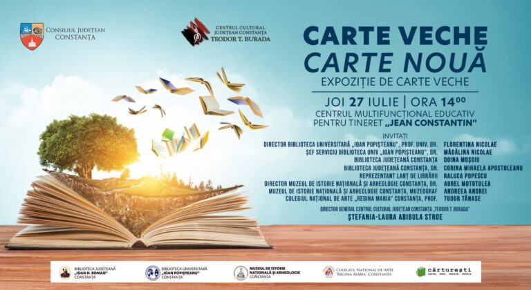 O nouă ediție la Constanța a evenimentului cultural „Carte Veche | Carte Nouă”