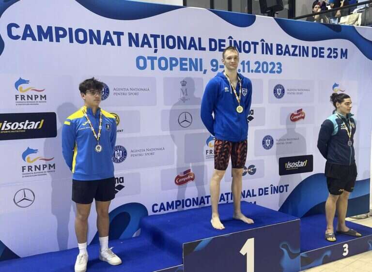 Constănțeanul Patrick Sebastian Dinu a stabilit un nou record național la 50 de metri bras