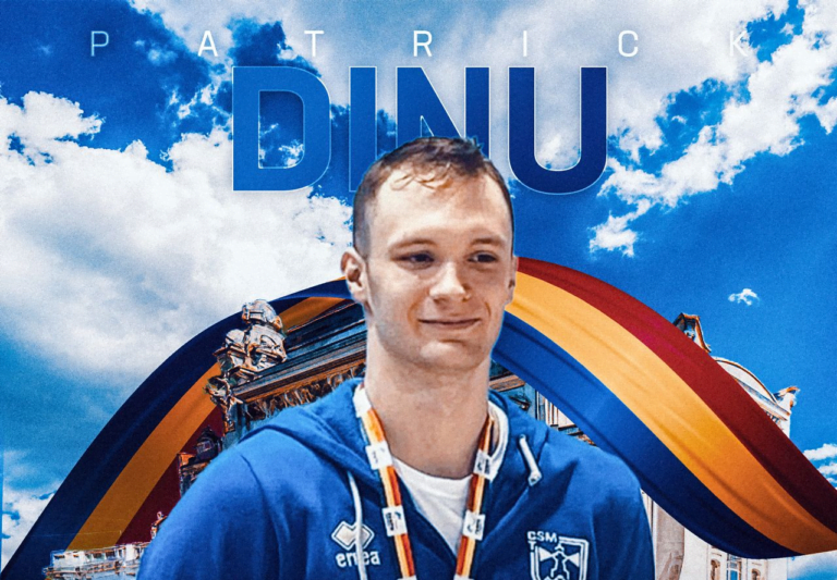 Patrick Dinu va evolua la Campionatele Mondiale de Natație. Este antrenat de medaliatul olimpic Răzvan Florea