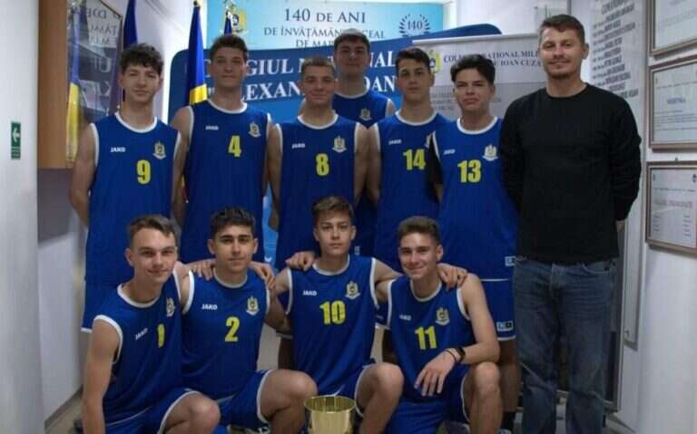 Elevii Colegiului Militar „Alexandru Ioan Cuza”, locul I la Baschet la Olimpiada Sportului Militar Liceal