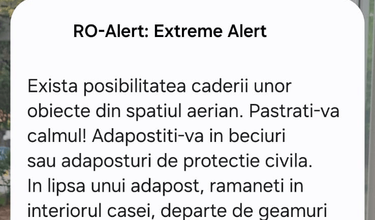 De ce au primit mesaj RO-Alert locuitorii din județul Constanța. Explicațiile MApN