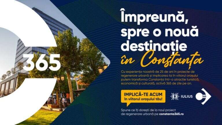 Mii de constănțeni au spus ce fel de oraș își doresc. Proiectul propus de IULIUS le poate transforma nevoile în realitate (P)