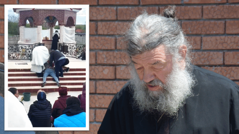 Ierodiaconul Isaia Simion, egumenul Schitului Sfântul Gherasim din Chefalonia, satul Negrești, comuna Cobadin