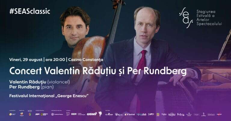 Parteneriat SEAS – Festivalul Internațional George Enescu: Un prim concert extraordinar cu Valentin Răduțiu și Per Rundberg